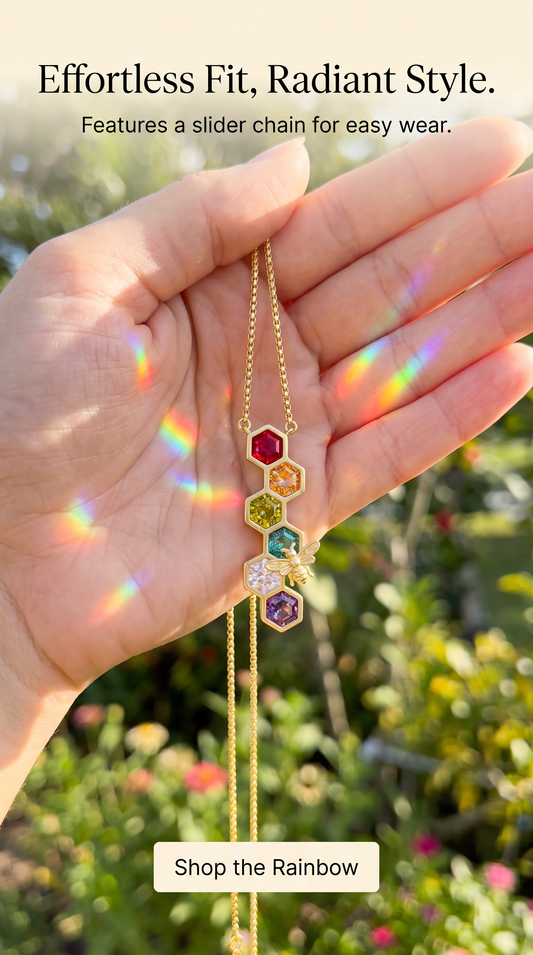 Honeycomb Bee Pendant
