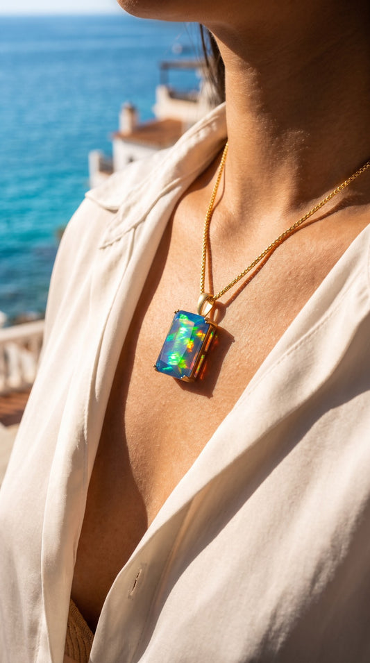 The Aurora Opal Pendant